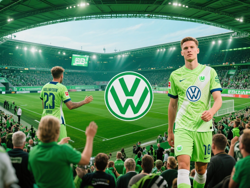 德甲赛场上，沃尔夫斯堡队（简称狼堡）以其独特的风格