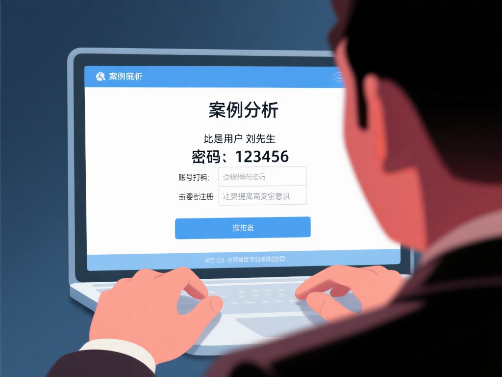 案例分析：&nbsp;比如用户刘先生注册时，设置了过于简单的