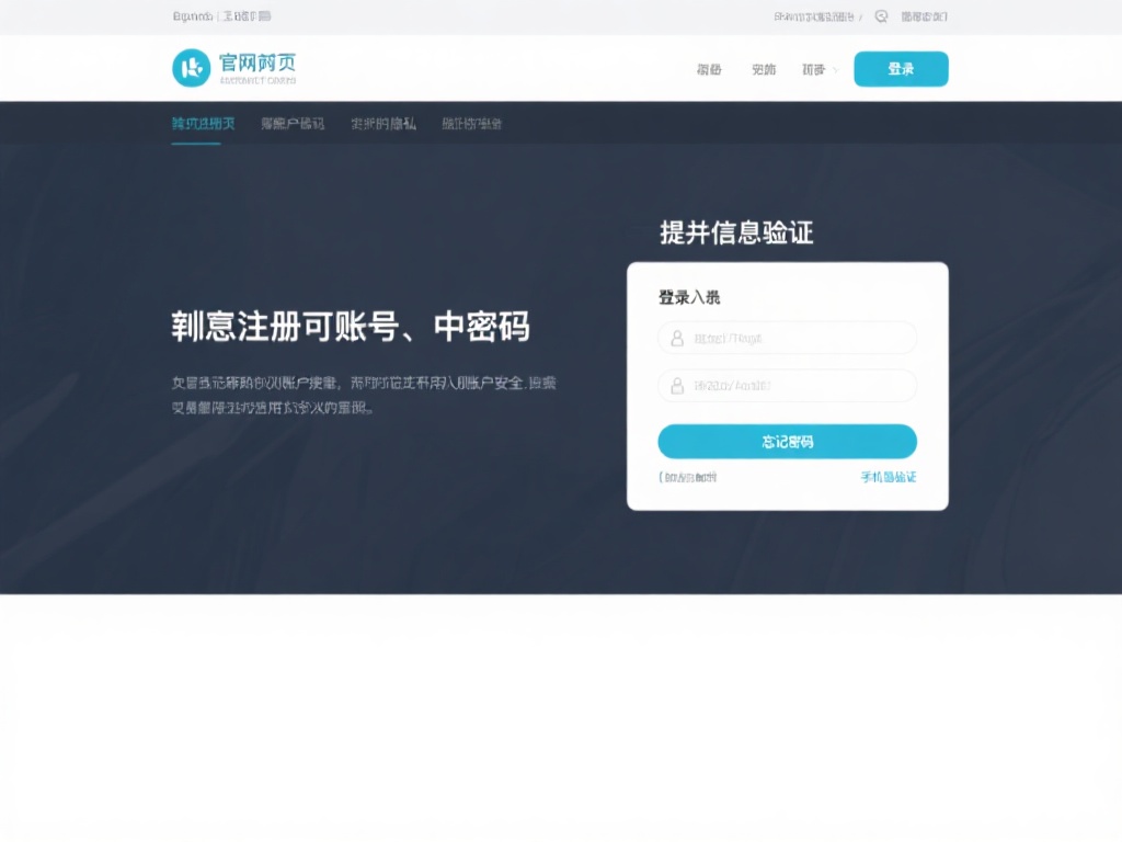 定位登录入口并进行信息验证
在官网首页上方或右侧